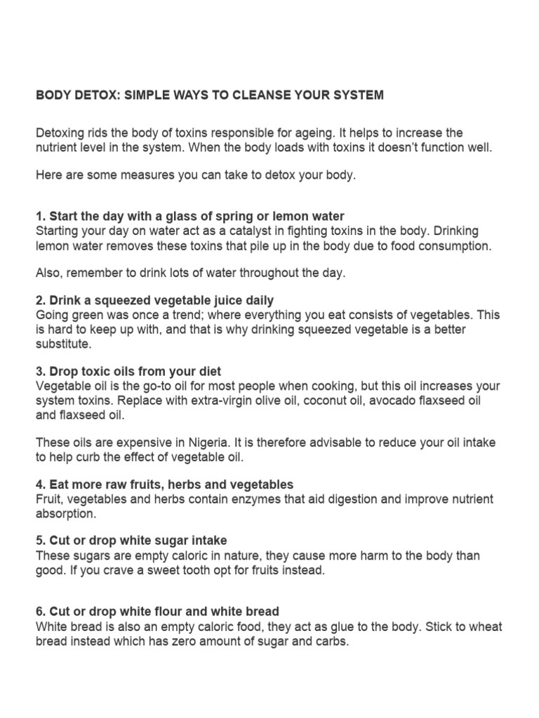 Body Detox PDF