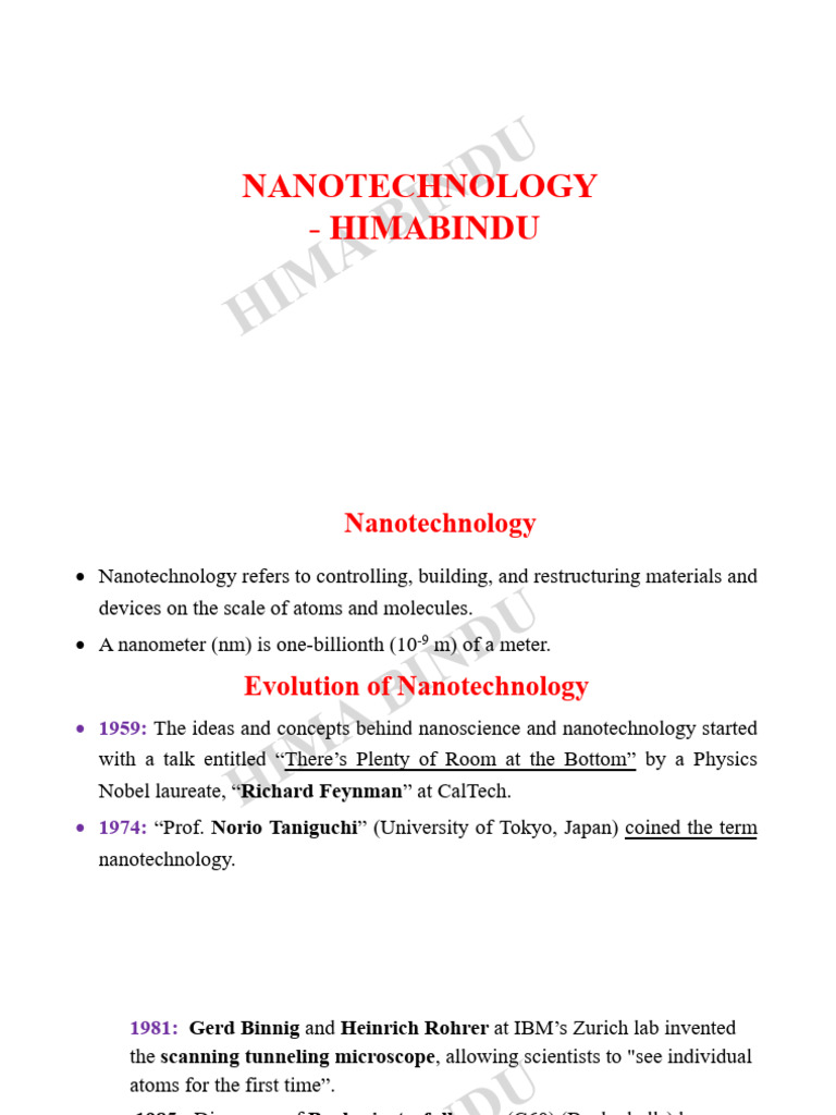 Nanotechnology 1695179423271 | PDF | Art | Science & Mathematics