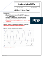 Atividade Prática Final 2023 Osciloscopio