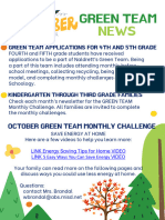October Green Team News and Monthly Challenge
