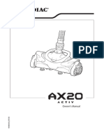 Zodiac AX20 Pool Cleaner Manual