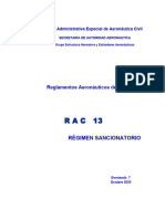 Https WWW - Aerocivil.gov - Co Normatividad RAC RAC 13 - Régimen Sancionatorio