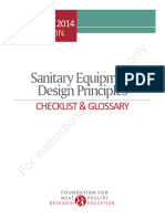 AMI Sanitary Equipment Design Checklist and Glossary 2014