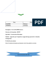 Nom Prénom Kabore Mahama Nitiema Christian: Fiche D'évaluation Du Domaine Psychomoteur Suivie D'une Grille de Correction