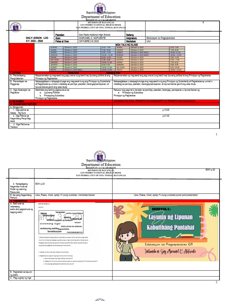 Week 6 Day 1 And 2 Pdf