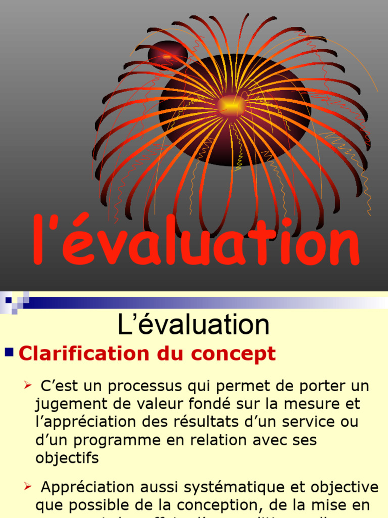 Concepts clés de l'évaluation | PDF | Science | Planification