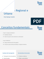 Aula 1 - Princípios de Economia Regional e Urbana