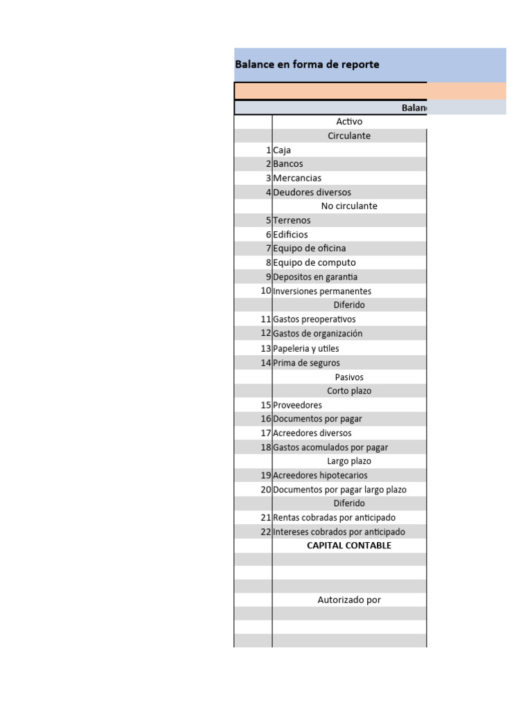 Balance general en ambas formas | PDF | Hoja de balance | Contabilidad