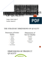 Strategic Dimensions of Quality