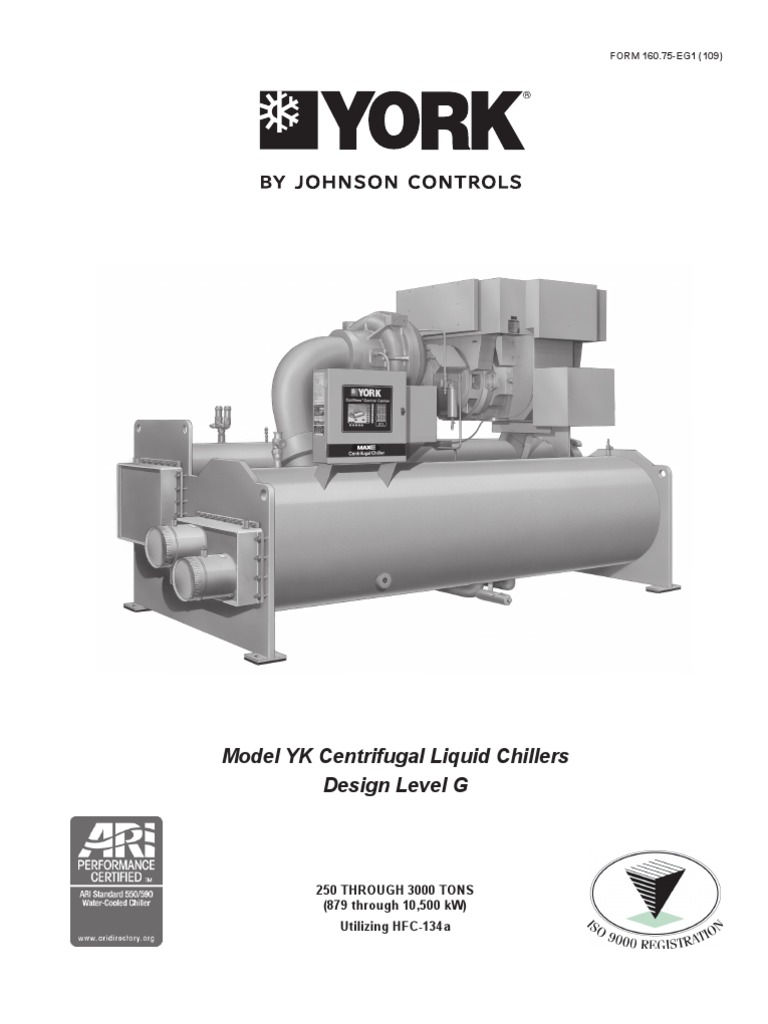 York Model YK Centrifugal Liquid Chillers PDF Heat Exchanger