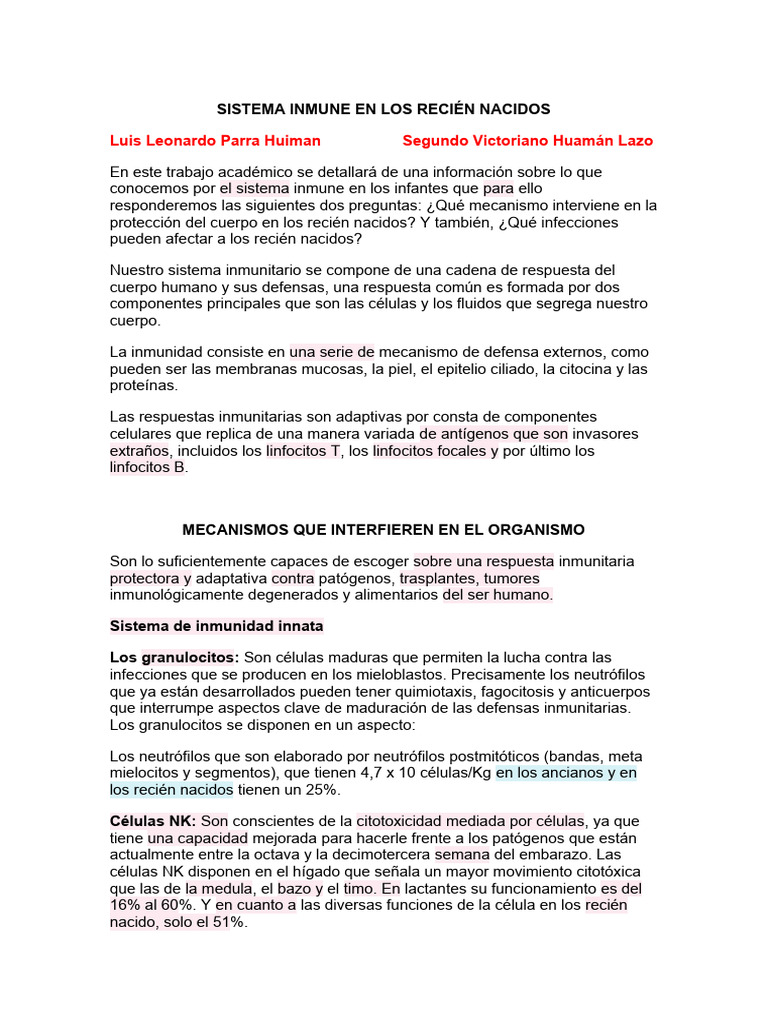 Sistema Inmune | PDF | Sistema inmune | Linfocitos