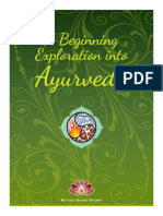 AHCWS A Beginning Exploration Into Ayurveda