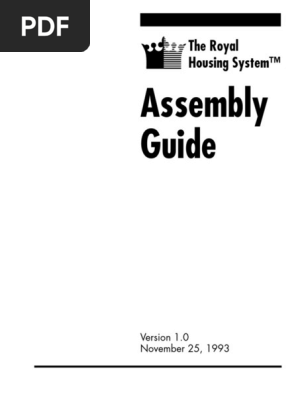 Rh s Assembly Guide