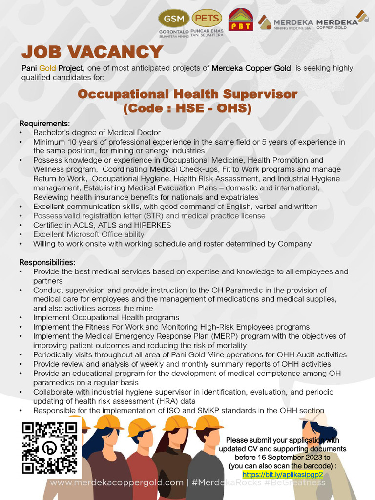 Occupational Health Supervisor (Code HSE OHS) PDF Occupational