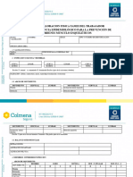 Modelo para Valoración Física Prueba Tamiz en Trabajador