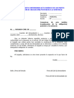 Modelo de Escrito Conteniendo Acto Jurídico de Las Partes (Condonación de Obligación) Posterior A La Sentencia