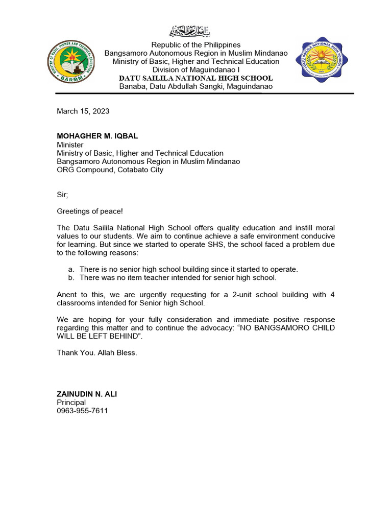 letterrequestforjhsandshsbldg PDF