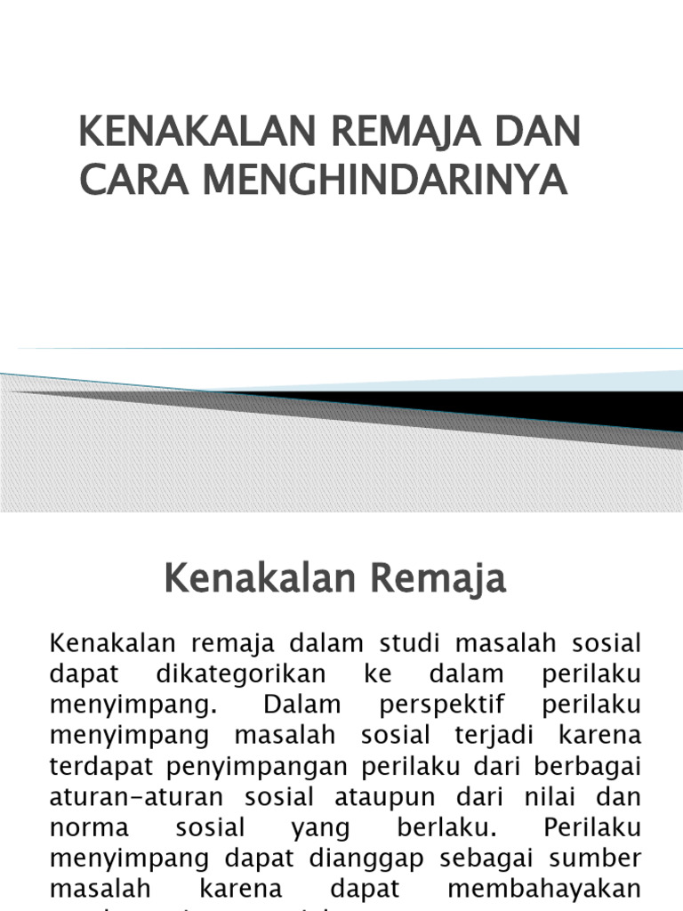 Pendidikan hukum remaja untuk mencegah kenakalan