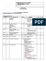 Rundown WEDDING NATASYA DAN KRIS