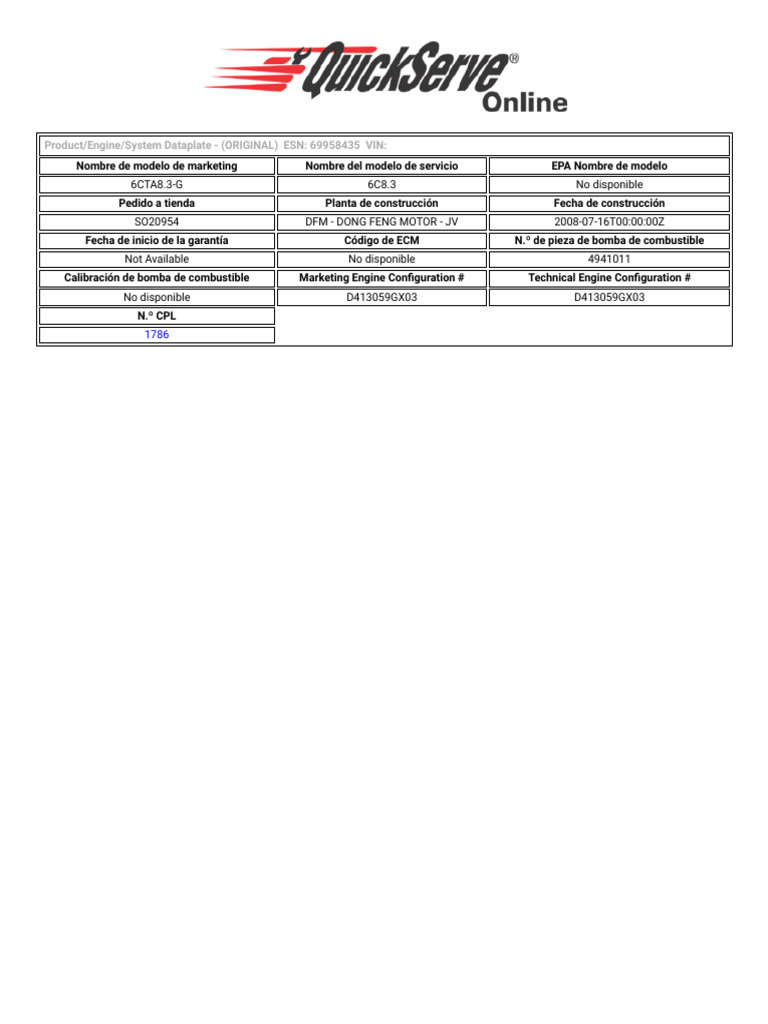QuickServe de Cummins en línea PDF