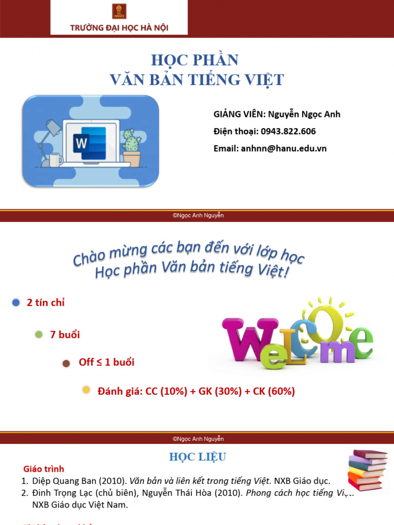 Van Ban Tieng Viet Chuong 1 | PDF