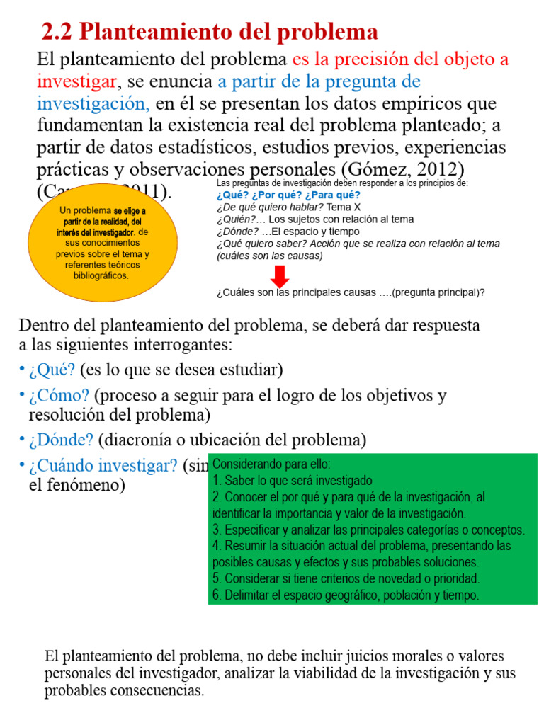 Planteamiento del Problema en Investigación | PDF | Ciencia y matemáticas