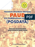 Buku Pedoman PAUD POSDAYA