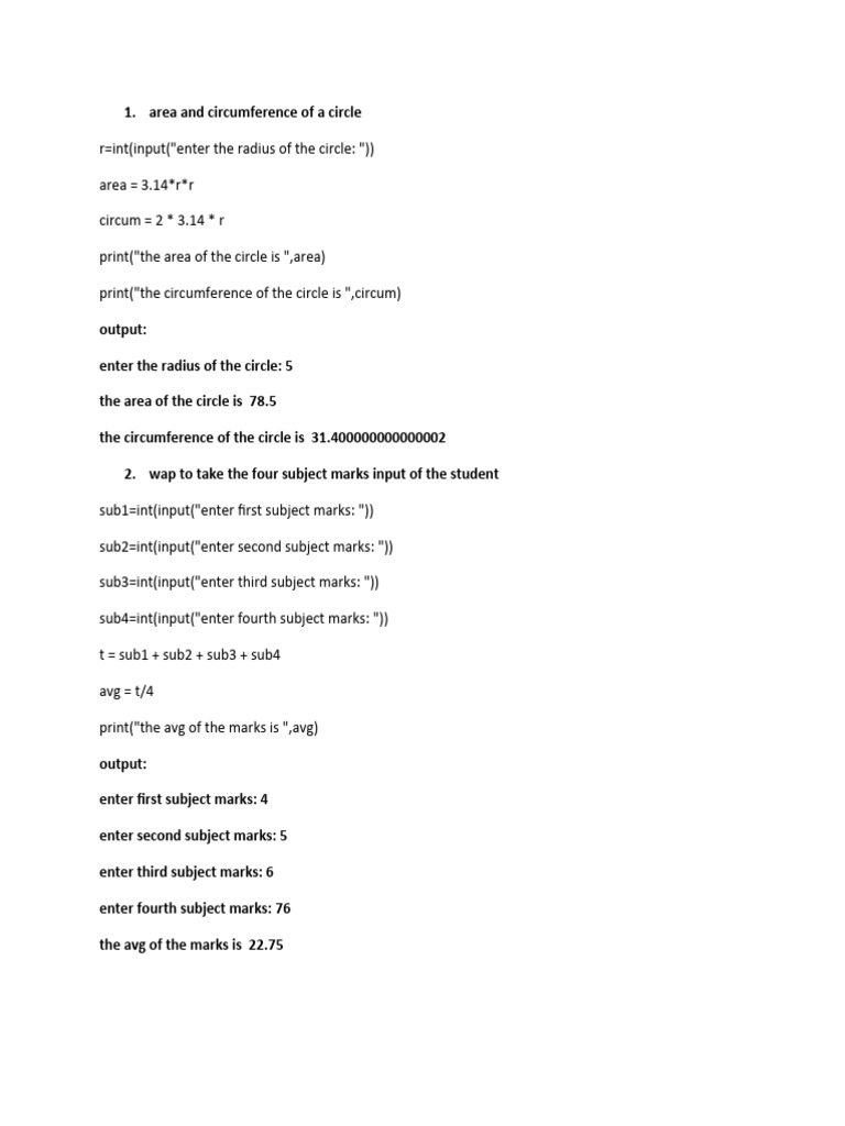 pyhton code document | PDF
