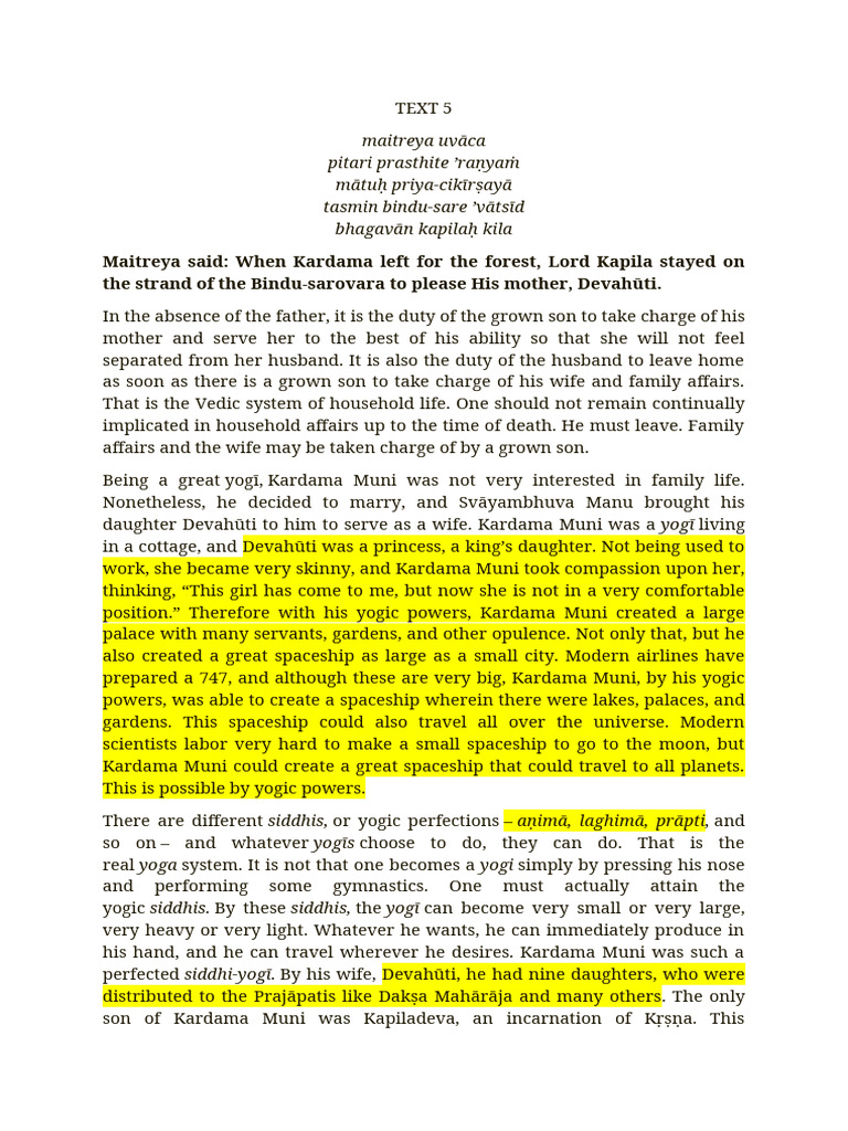 Text 5 | PDF | Brahman | Yoga
