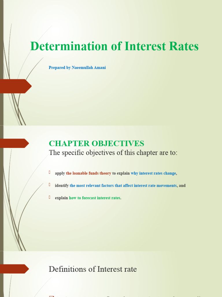 Lecture-3 Determination of Interest Rates | PDF | Interest | Interest Rates