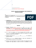 MODELO DE SOLICITUD DE PRÓRROGA PARA DOCENTES DEL SECTOR PÚBLICO