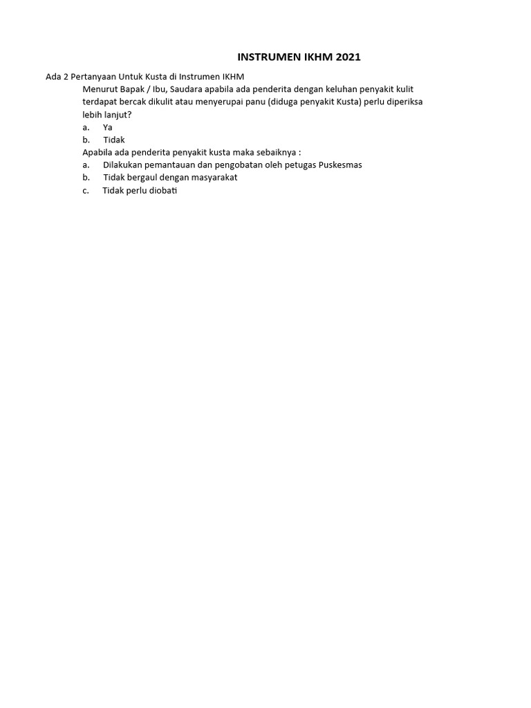 Map Program Kusta 2023 | PDF