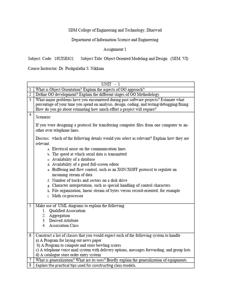 Understanding OOMD Concepts and Applications | PDF | Object Oriented ...