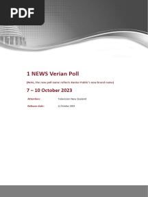1news Verian Poll October 7-10