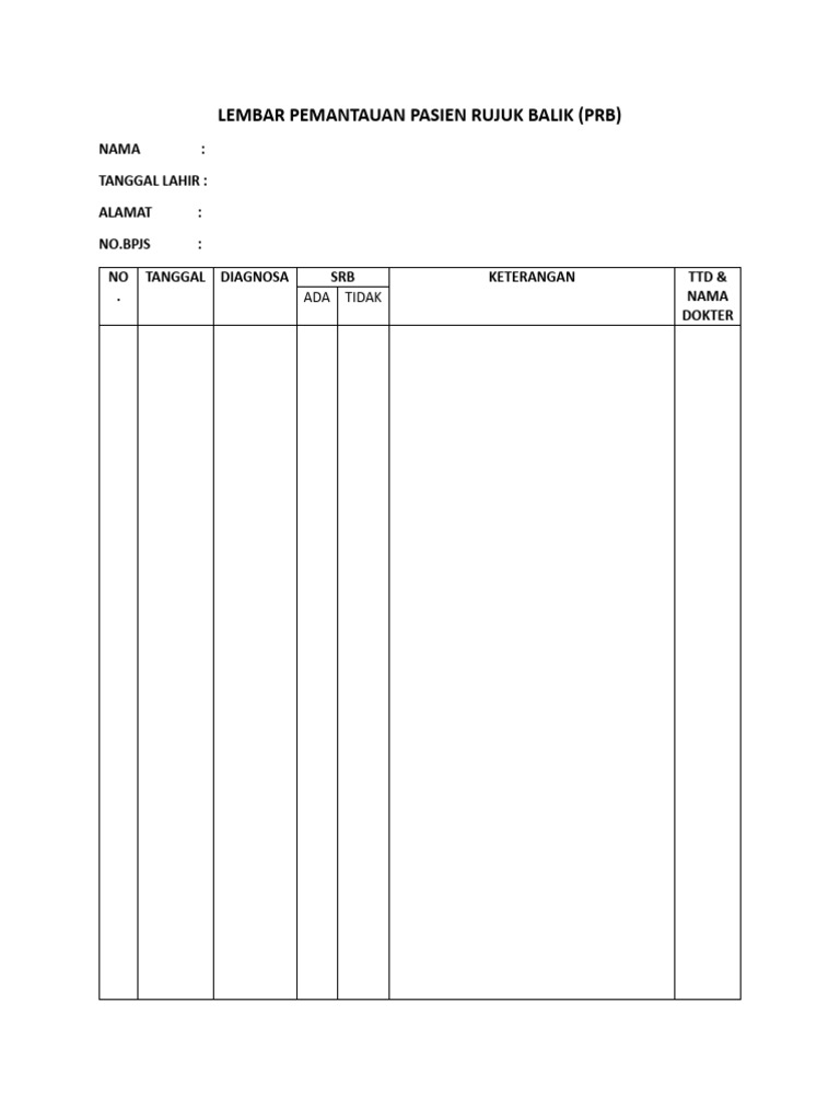 Pemantauan Pasien Rujuk Balik | PDF | Hukum