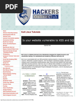 Kali Linux Tutorials - HackersOnlineClub