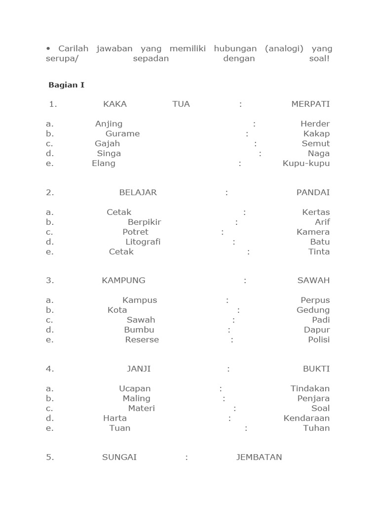 Padanan Kata | PDF