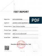 DA18K4 Class-D Power Amplifier CE LVD Test Report