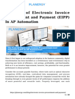 Electronic Invoice Presentment and Payment