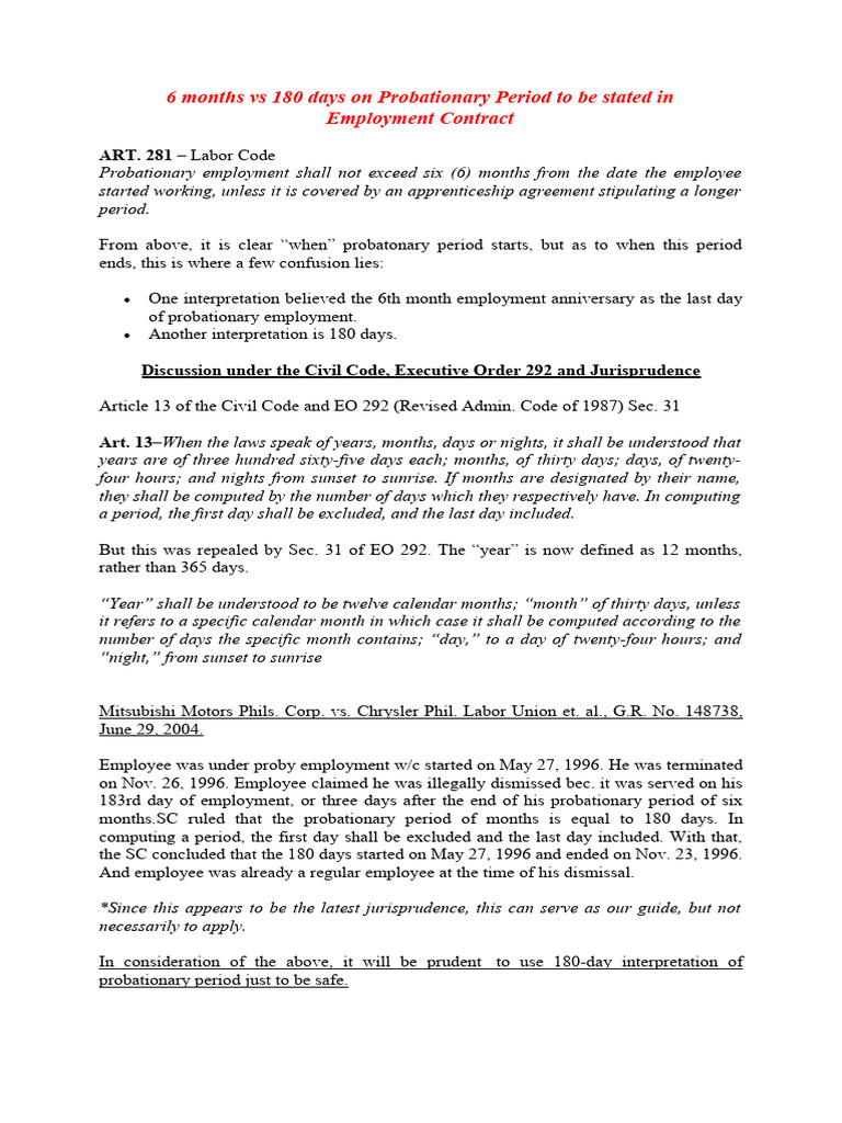Is Regularization 6 Months Or 180 Days