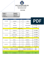 Saff Championship 2023 - Fixture.