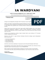 Cover Letter Vadira Wardyani PT KIW