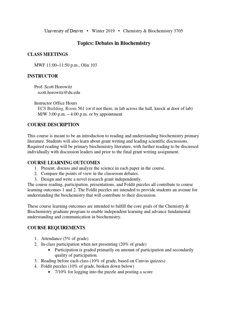 3705 biochem horowitz pdf