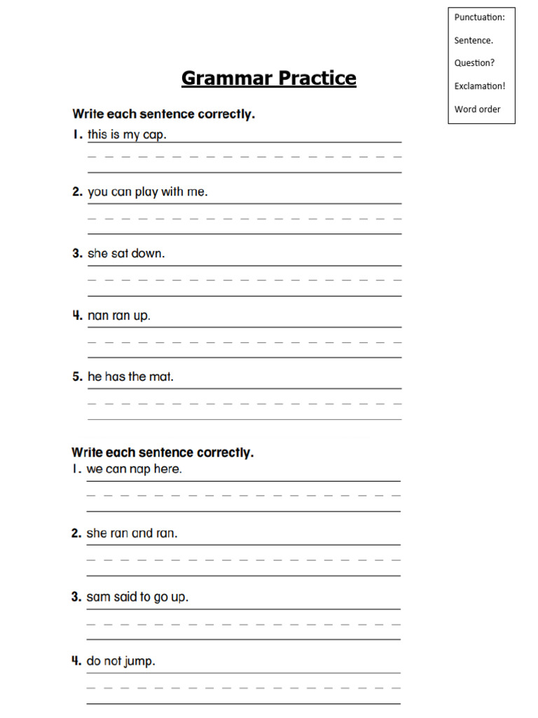 Grammar Practice | PDF