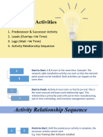 Sequencing Activities