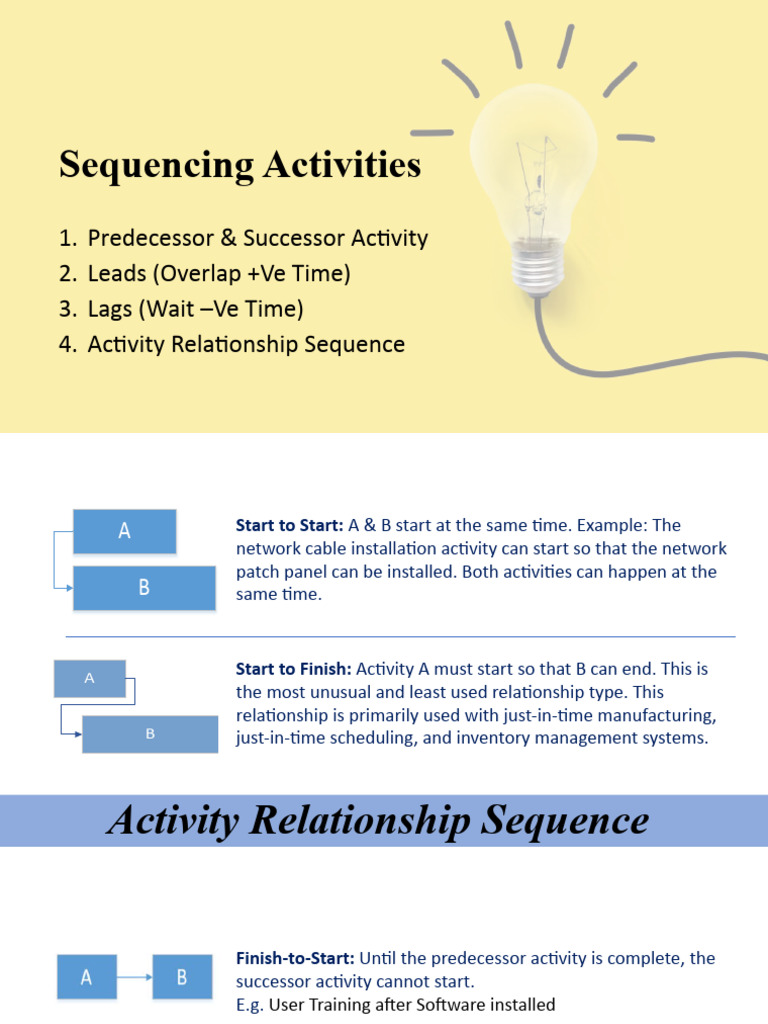 Understanding Activity Sequencing Types | PDF