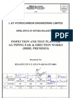 B224-EPCC07-LT-125-CN-QD-M-ITP-0001 Inspection and Test Plan For AG Piping Fab. & Erection Works.