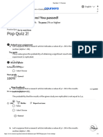 Pop Quiz 2! - Coursera