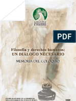 Filosofia y Derechos Humanos (CNDHEM)