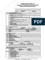 Formula Rio de Atividades Institucionais